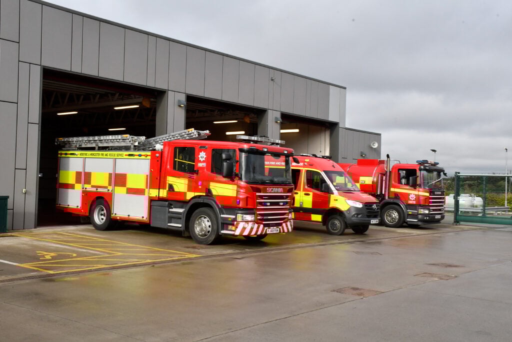 Image of Evesham Fire Station from outside