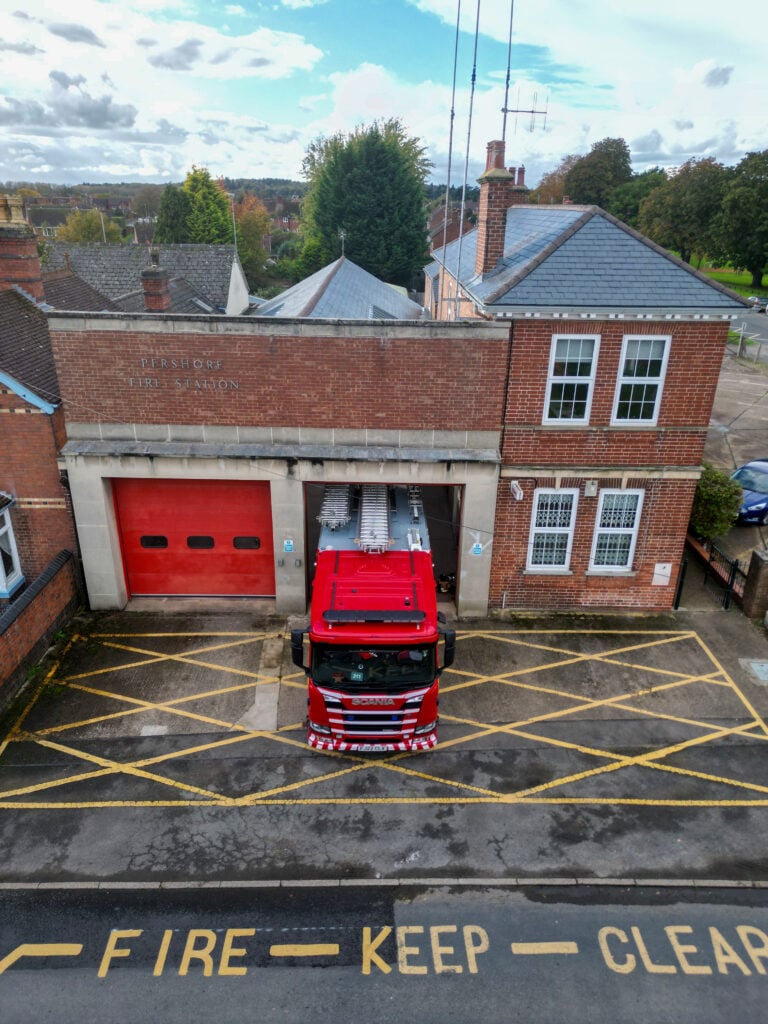 Pershore fire station.