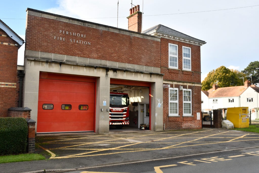 Pershore fire station.