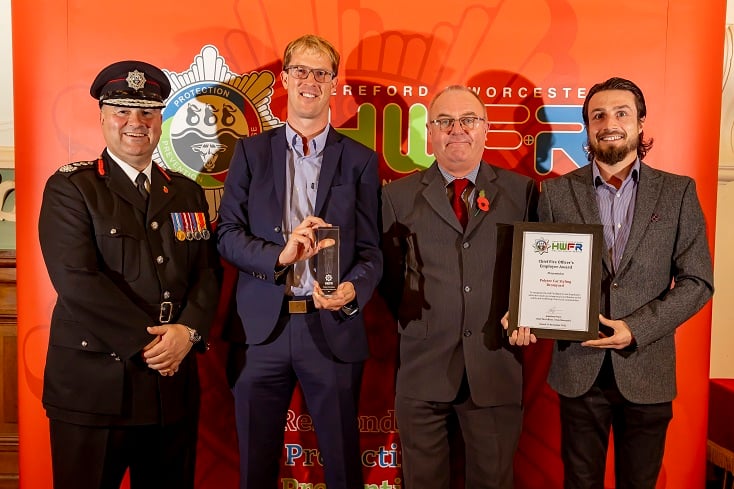 Herefordshire employers recognised for huge support for on-call firefighters