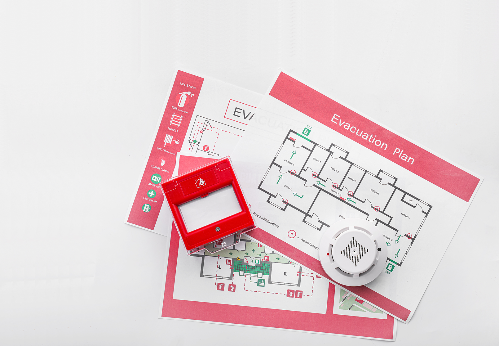 Escape routes plan