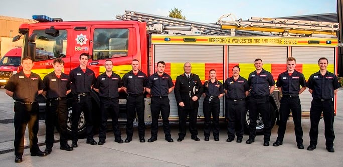 Herefordshire and Worcestershire’s latest wholetime firefighters formally ‘welcomed aboard’ at glittering pass-out celebration