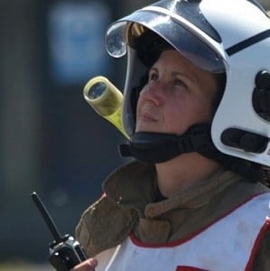 Female officer at centre of mission-critical policies and procedures within fire service