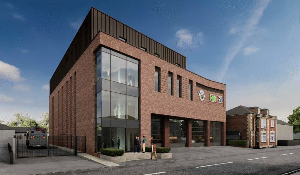 Hereford Fire Station has now temporarily relocated