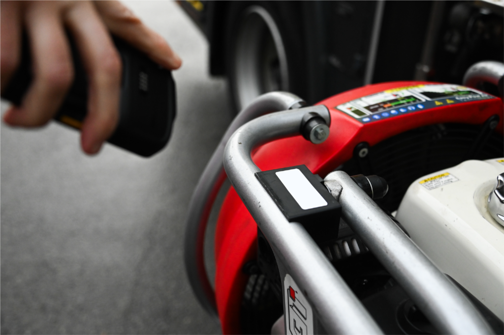 supplies technician scanning equipment