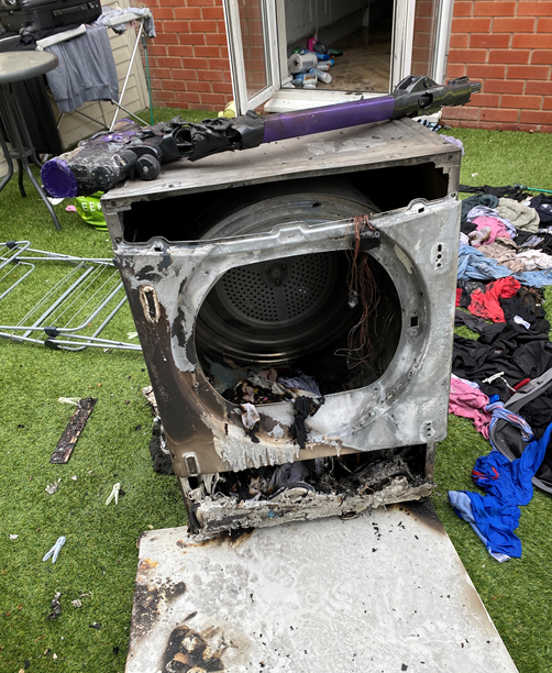 Tumble dryer recall issued after report from HWFRS