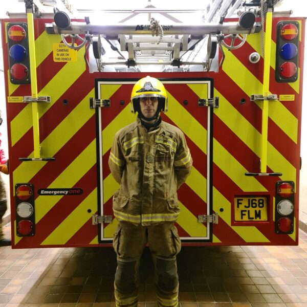 Firefighter Chris Cox