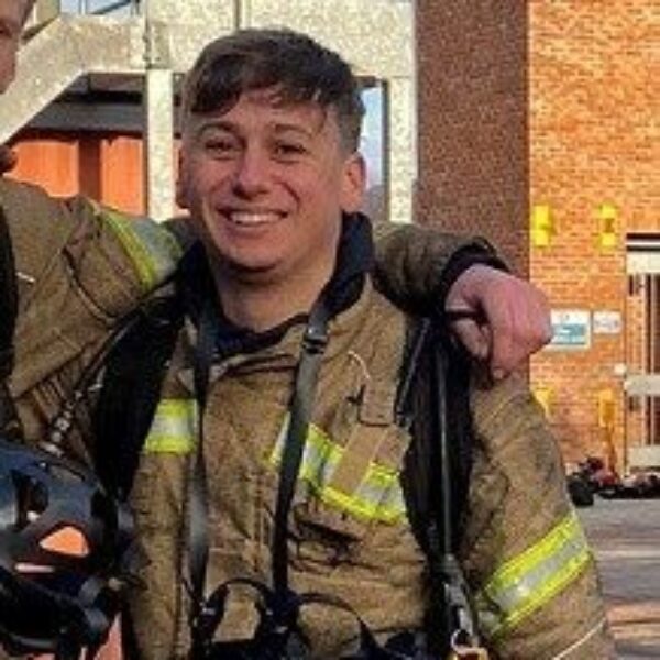 Firefighter Jamie Osbaldiston