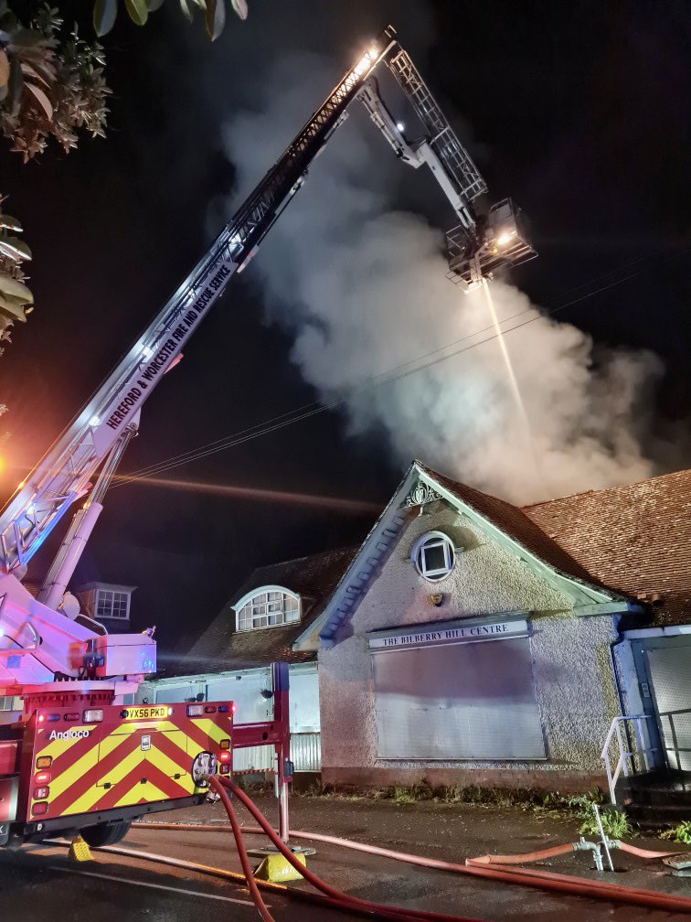 Aerial ladder platform helps crews fight severe fire in derelict building