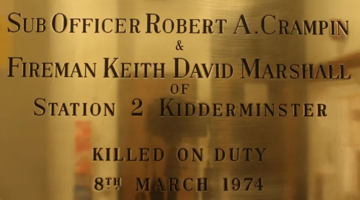 Memorial Plaque for two Firefighters